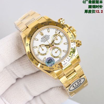 C Factory Rolex Stainless Steel Daytona 904L Steel Yellow Gold 40mm Replica Watch